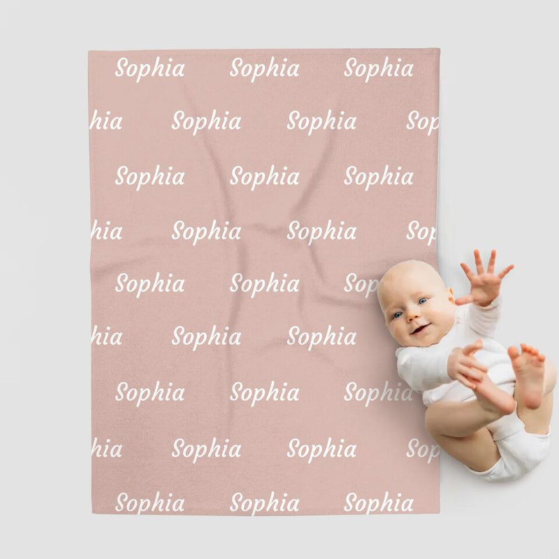 Kuschelige Namensdecke für Babys und Kinder – Personalisiertes Geschenk zur Geburt und Taufe