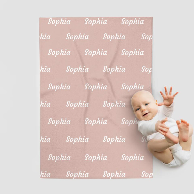 Kuschelige Namensdecke für Babys und Kinder – Personalisiertes Geschenk zur Geburt und Taufe