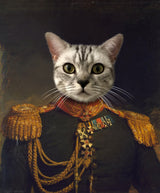 Renaissance-Stil Tierportrait "Der Admiral" (wählbar als Kunstdruck oder Leinwand)