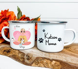Katzenmama E-Maille Kaffee Tasse individuell personalisierbar - Print my Hero