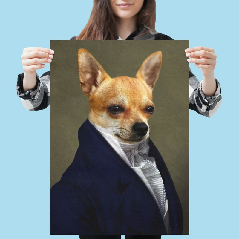 *NEU* Renaissance-Stil Tierportrait "Der Botschafter" (Poster auf Qualitätsdruck) - Print my Hero