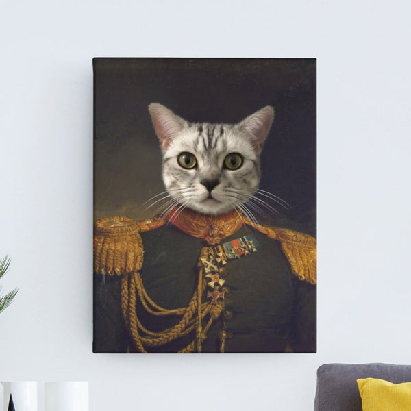 Renaissance-Stil Tierportrait "Der Admiral" (wählbar als Kunstdruck oder Leinwand) - Print my Hero